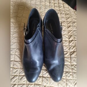 Antonio Melani, size 11, black ankle boots.